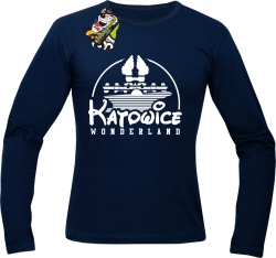 Katowice wonderland - Longsleeve męski granat