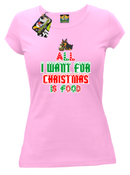 All I want for Christmas Dog Jasny Róż