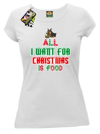 All I want for Christmas Dog Biała