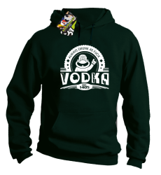 Vodka Always Drunk as Fuck - Bluza męska z kapturem butelkowa 