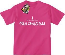 Perfekcyjny PAN CHAOSU - Koszulka dziecięca fuchsia 