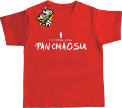 Perfekcyjny PAN CHAOSU - Koszulka dziecięca czerwona 