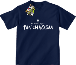 Perfekcyjny PAN CHAOSU - Koszulka dziecięca granat