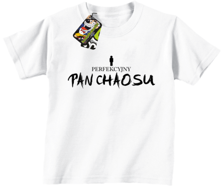 Perfekcyjny PAN CHAOSU - Koszulka dziecięca biała 