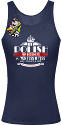 Polish for begginers Yes Tess Q Tess - Top damski granat