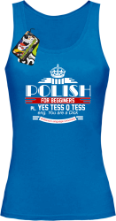 Polish for begginers Yes Tess Q Tess - Top damski niebieski