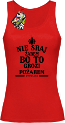 Nie sraj żarem - Top damski red