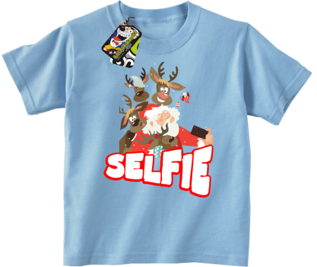 Selfie Santa Friends - koszulka świąteczna dziecięca