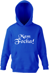 Mam Focha - Bluza dziecięca z kapturem niebieski