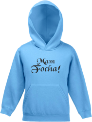 Mam Focha - Bluza dziecięca z kapturem błękit