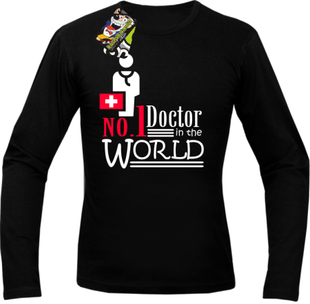 No1 Doctor in the world - Longsleeve męski