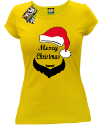 Merry Christmas Barber - Koszulka damska żółty