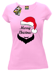 Merry Christmas Barber - Koszulka damska jasny róż