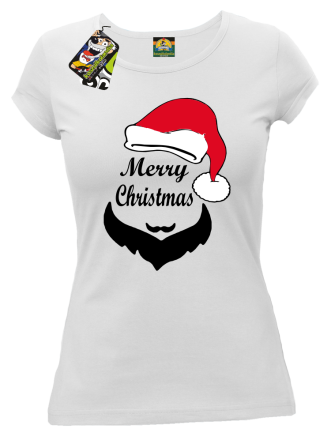 Merry Christmas Barber - Koszulka damska biała