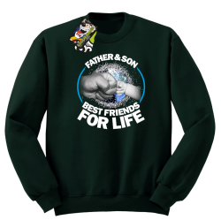 Father & son best friends for life - Bluza męska z STANDARD butelka