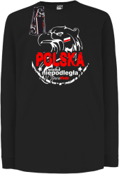 Polska WIELKA Niepodległa - Longsleeve dziecięcy czarny 