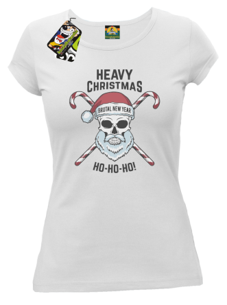 Rider HEAVY Christmas Ho ho ho white