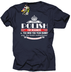 Polish for begginers Teas Who You Yeah Bunny - Koszulka męska granat