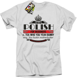 Polish for begginers Teas Who You Yeah Bunny - Koszulka męska biała 