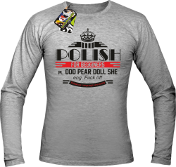 Polish for begginers Odd Pear Doll She - Longsleeve męski melanż 