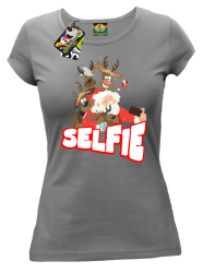 Selfie Santa Friends gray