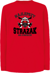 Najlepszy Strażak na świecie Fire Helmet - Longsleeve dziecięcy red