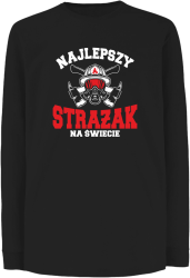 Najlepszy Strażak na świecie Fire Helmet - Longsleeve dziecięcy czarny