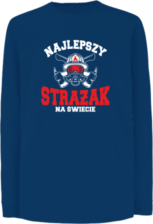 Najlepszy Strażak na świecie Fire Helmet - Longsleeve dziecięcy royal