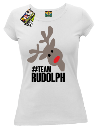 #TeamRudolph ART - koszulka damska świąteczna