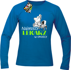 Najlepszy lekarz w okolicy - Longsleeve męski royal