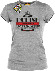 Polish for begginers Teas Who You Yeah Bunny - Koszulka damska melanż 