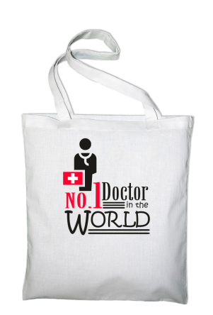 No1 Doctor in the world - Torba EKO biała