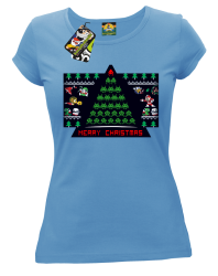 Merry Christmas Retro Games BŁĘKITNA