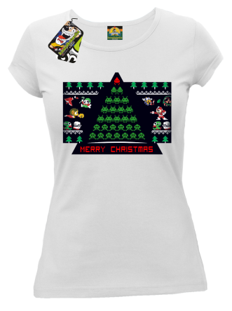 Merry Christmas Retro Games WHITE