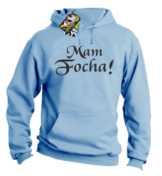Mam Focha - Bluza męska z kapturem błękit