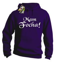 Mam Focha - Bluza męska z kapturem fiolet