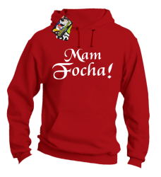 Mam Focha - Bluza męska z kapturem red