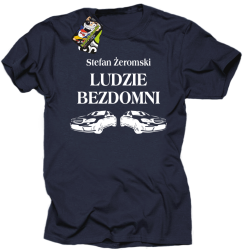Stefan Żeromski Ludzie Bezdomni - Koszulka męska granat