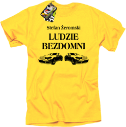 Stefan Żeromski Ludzie Bezdomni - Koszulka męska żółty
