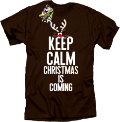 Keep calm christmas is coming BRĄZOWA