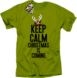 Keep calm christmas is coming limonka