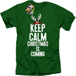 Keep calm christmas is coming Zielona