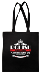 Polish for begginers Odd Pear Doll She - Torba EKO czarna 