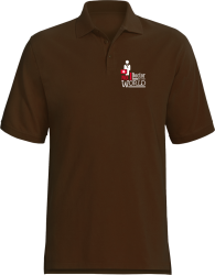 No1 Doctor in the world - Koszulka męska POLO brąz